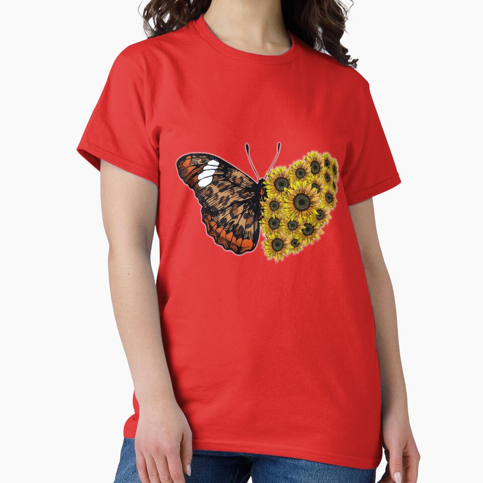 Sunflower butterfly by Suriyaprakash23 T-Shirts, Hoodie, Sweatshirt | BlankRebels.com (Image 2)