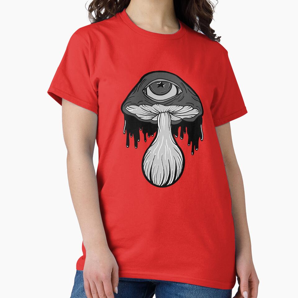 Psychedelic Dark Mushroom by InkKountess T-Shirts, Hoodie, Sweatshirt | BlankRebels.com (Image 2)