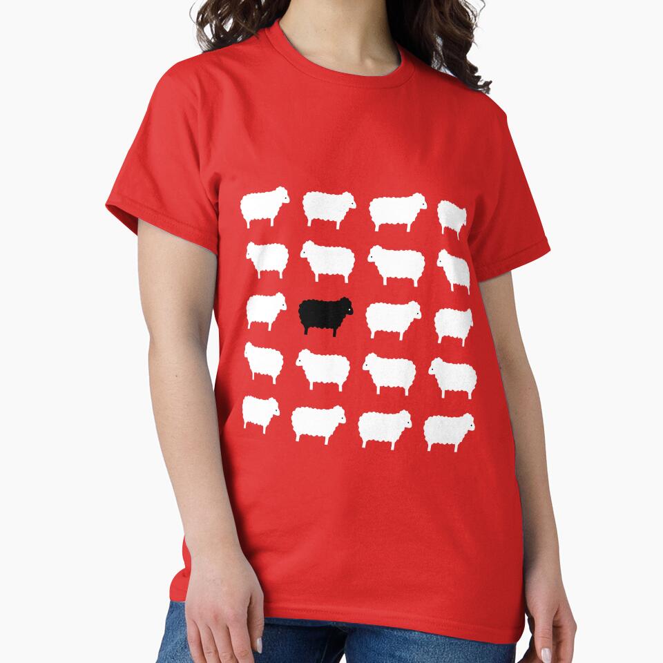 Black Sheep Sweater Pattern by Identity Club Co T-Shirts, Hoodie, Sweatshirt | BlankRebels.com (Image 2)