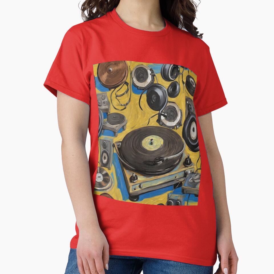 "Dynamic Soundscapes: Turntables, Mixers, Headphones" by Artisticanvas T-Shirts, Hoodie, Sweatshirt (Image 2)