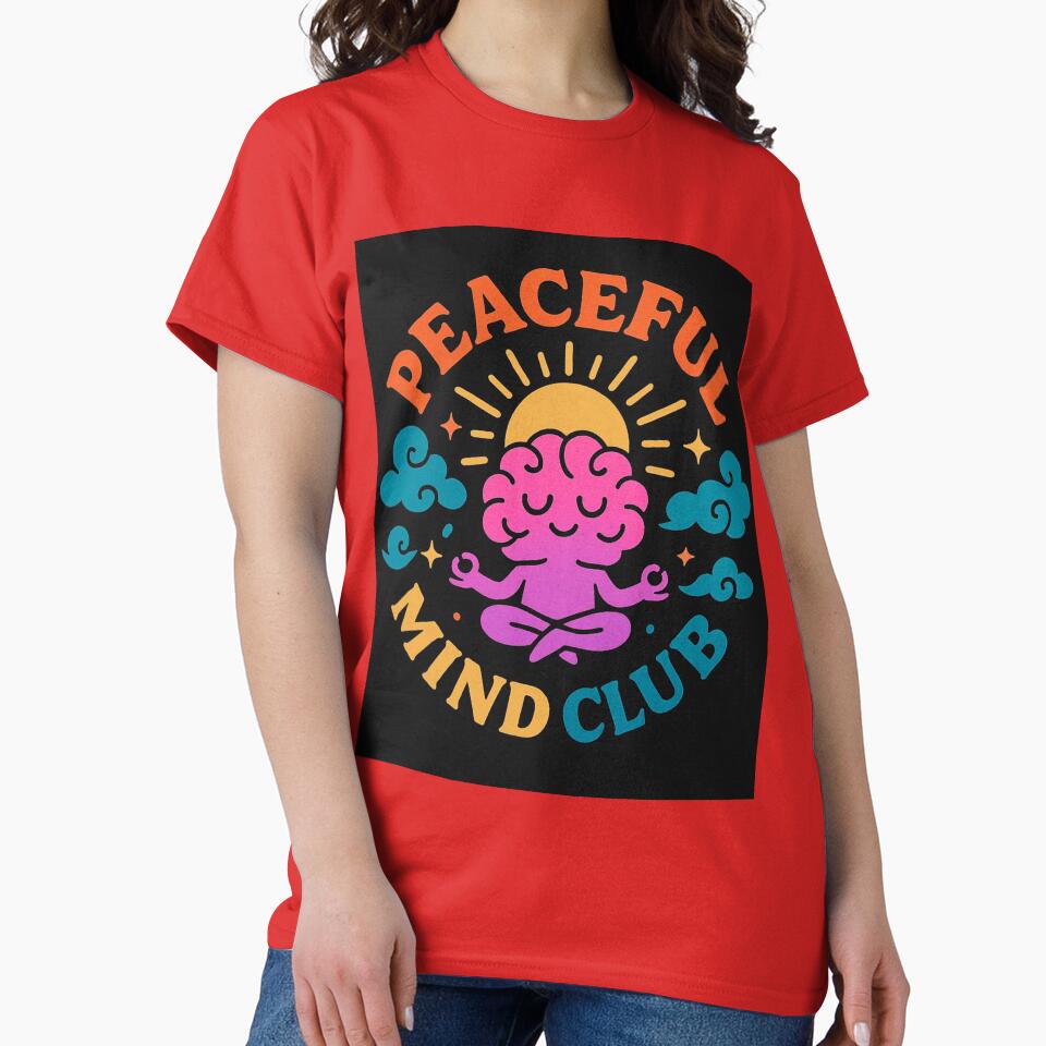Peaceful Mind Club by Rolukino Design T-Shirts, Hoodie, Sweatshirt | BlankRebels.com (Image 2)