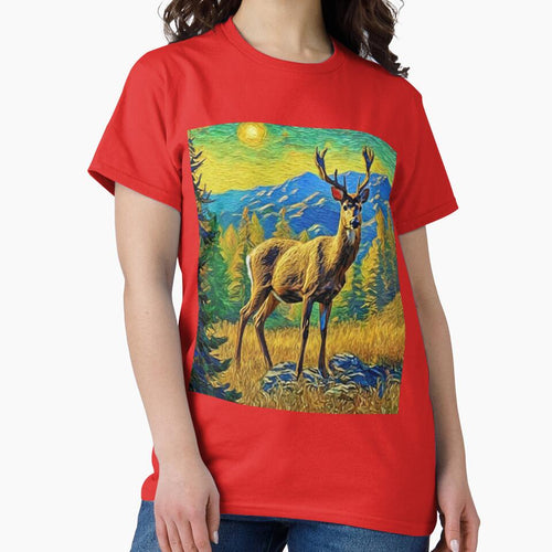 "Majestic Deer in the Montana Wilderness" by Artisticanvas T-Shirts, Hoodie, Sweatshirt | BlankRebels.com (Image 2)