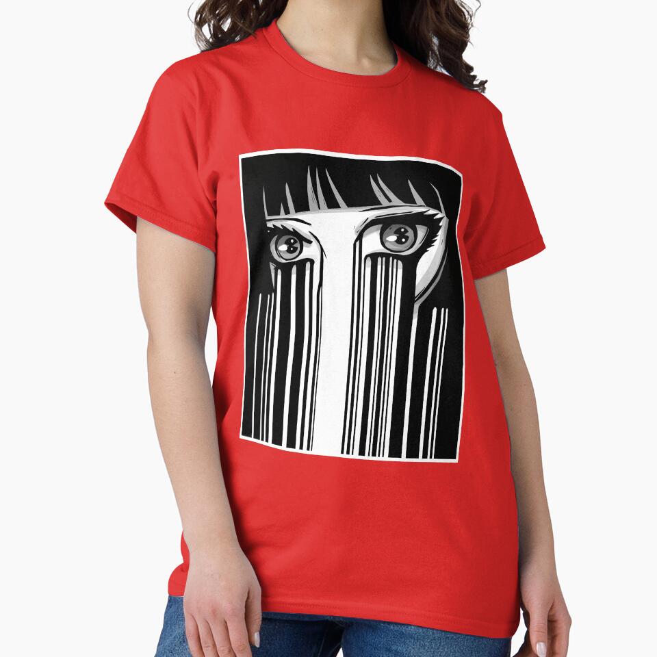Anime eyes Japan barcode by Fran Fryberg T-Shirts, Hoodie, Sweatshirt | BlankRebels.com (Image 2)