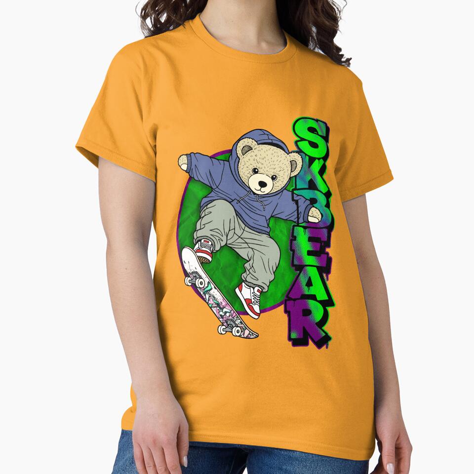 Teddy bear on a skateboard by krabbaraban T-Shirts, Hoodie, Sweatshirt | BlankRebels.com (Image 2)