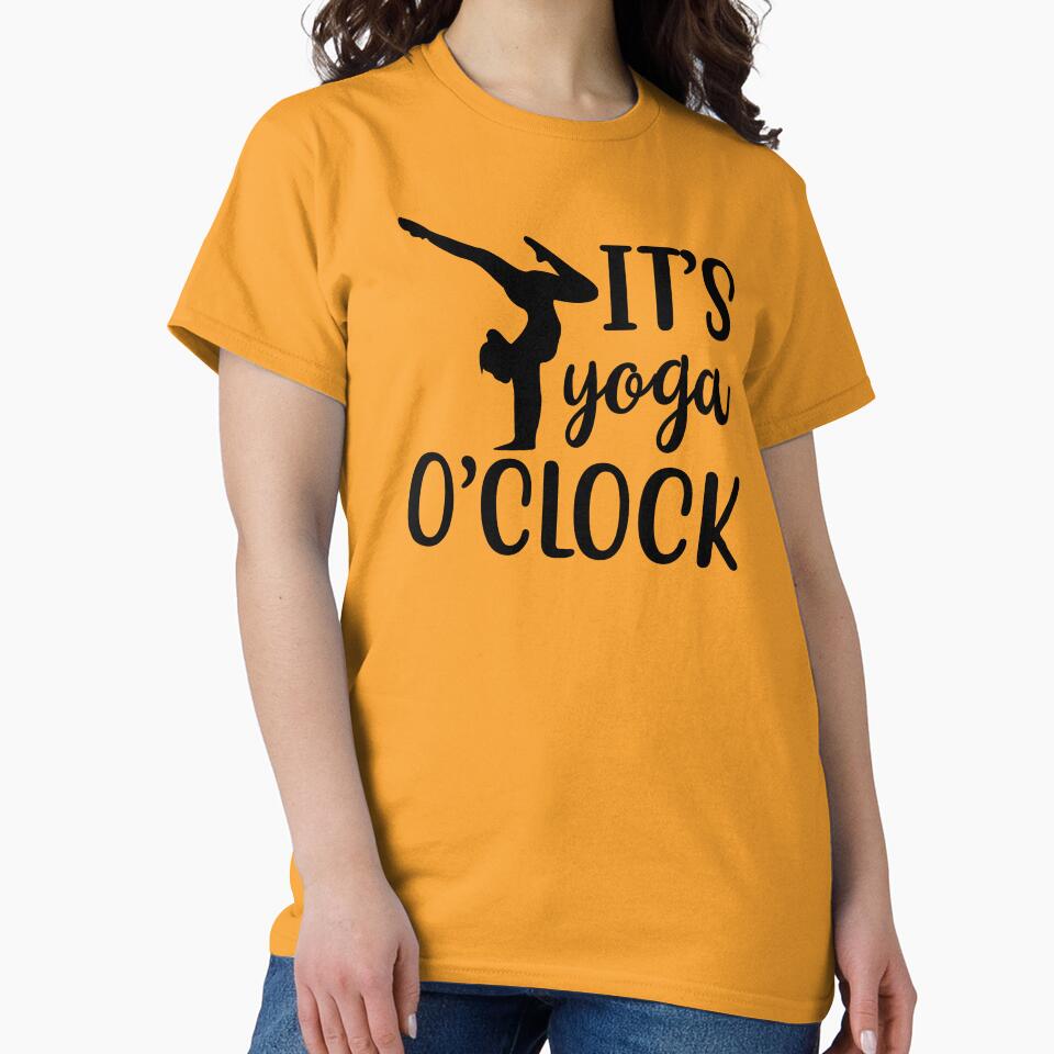 Yoga Saying Its Yoga O' Clock Motivational Quotes by SoccaTamam T-Shirts, Hoodie, Sweatshirt | BlankRebels.com (Image 2)