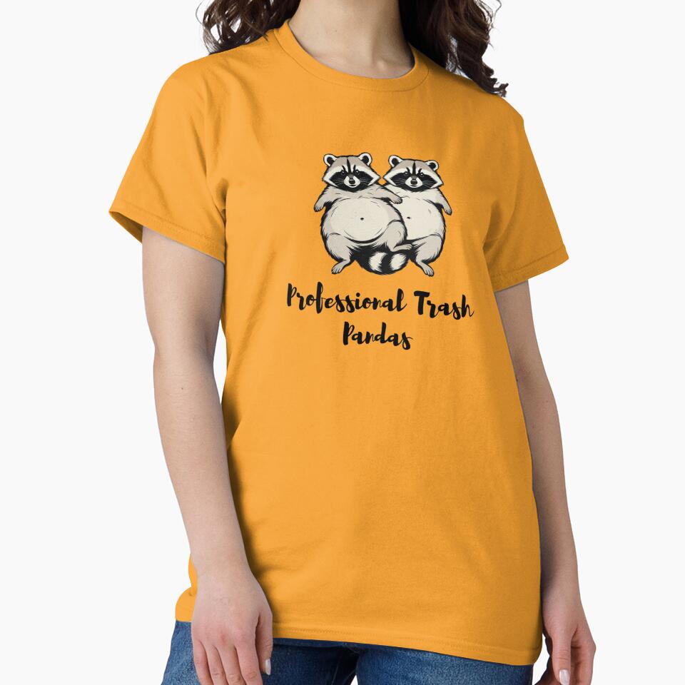 Professional Trash Pandas Funny Raccoon Duo Cute Animal Art" by SilentPowerArt T-Shirts, Hoodie, Sweatshirt (Image 2)