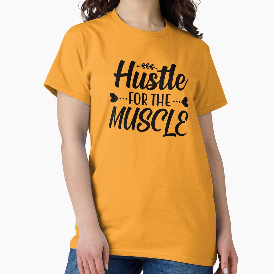 Yoga Quote Hustle For The Muscle Motivational Saying by SoccaTamam