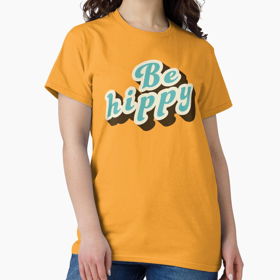 Be hippy Retro Sign by Urosek T-Shirts, Hoodie, Sweatshirt | BlankRebels.com (Image 2)