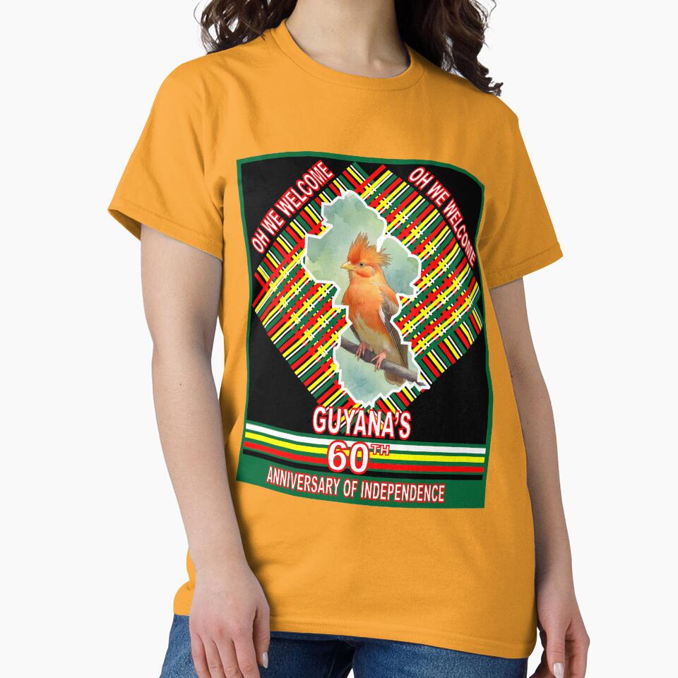Guyana Independence Anniversary National Bird T-shirt by ERBArtventure Hoodie, Sweatshirt | BlankRebels.com (Image 2)