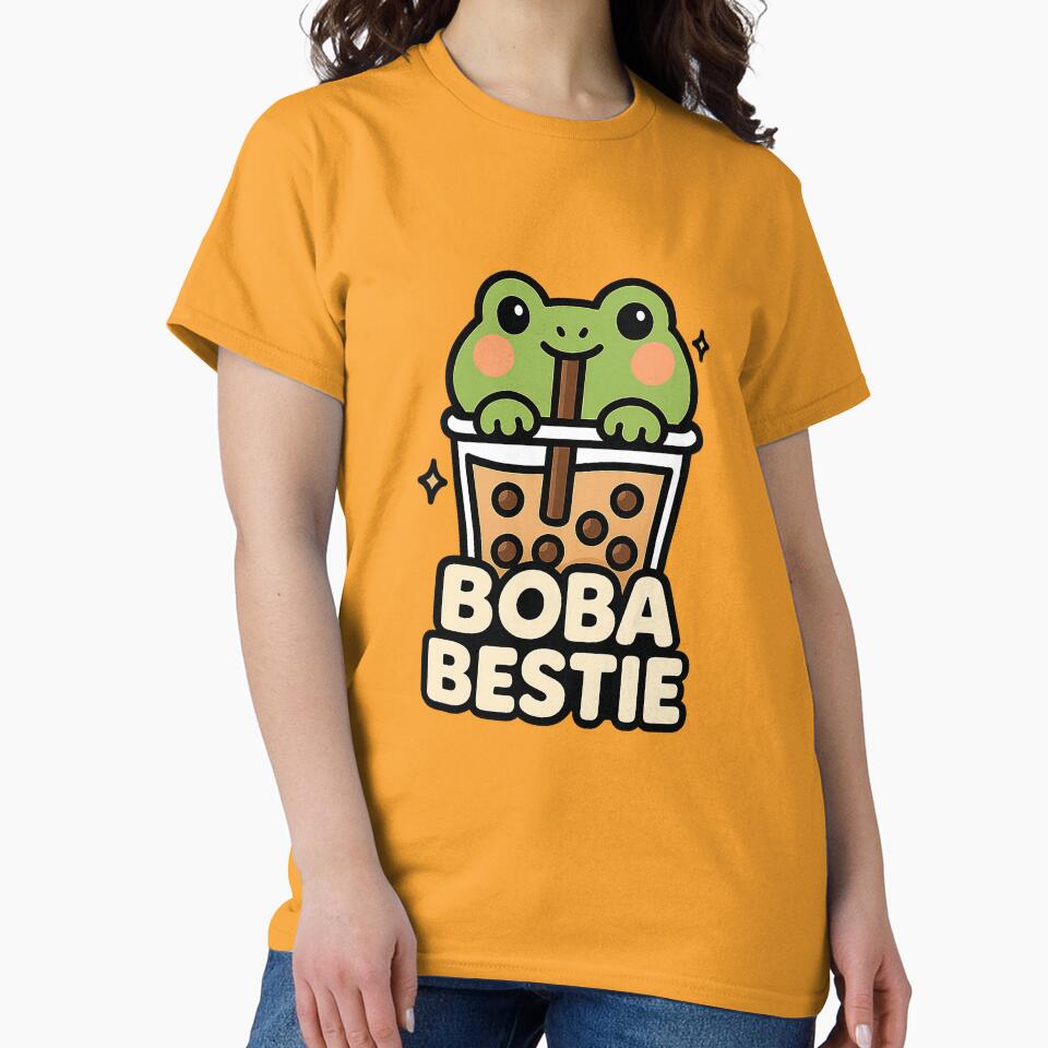 Cute Frog Boba Tea Boba Bestie by SnapLabDesigns T-Shirts, Hoodie, Sweatshirt | BlankRebels.com (Image 2)