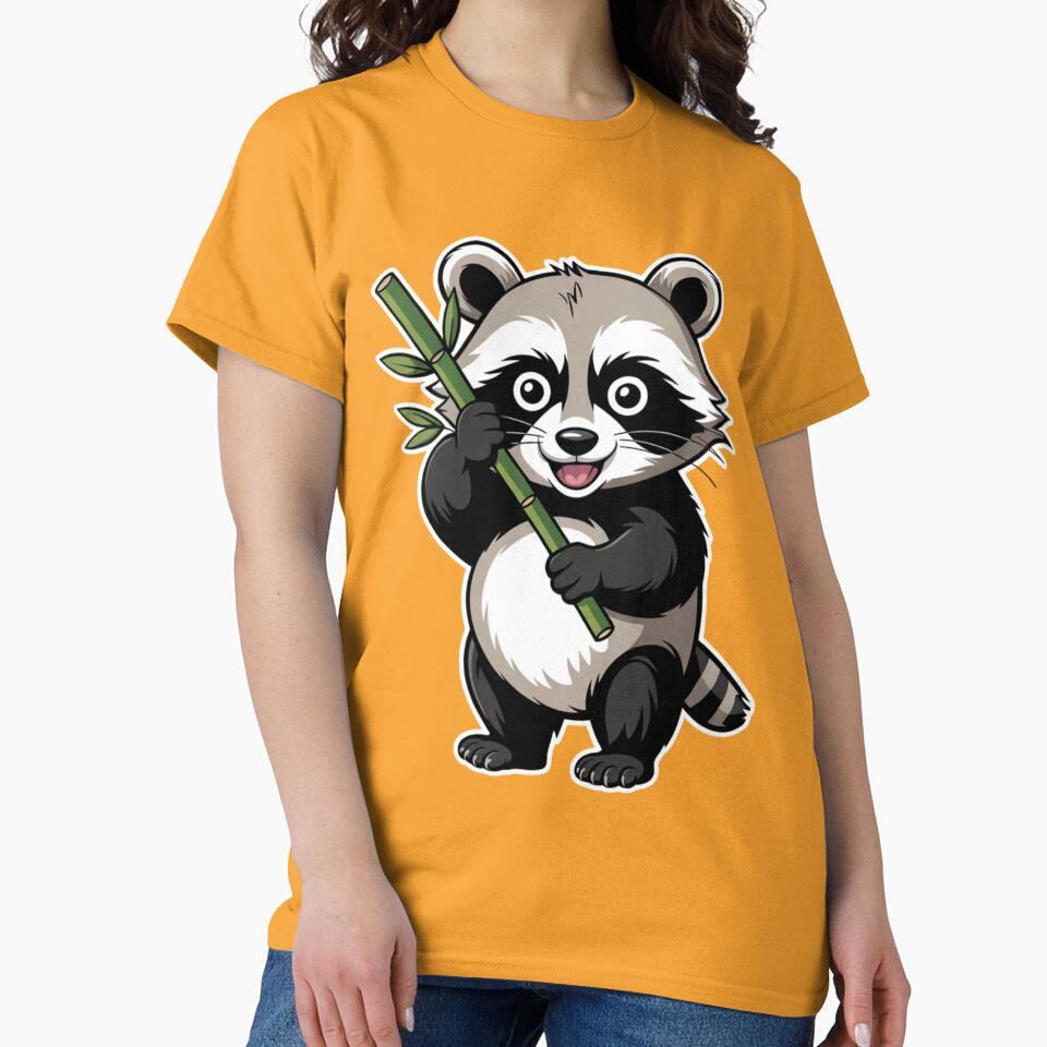 Trash Panda or Real Panda? Funny Raccoon Panda Cosplay Art by Design_Your_Day T-Shirts, Hoodie, Sweatshirt (Image 2)