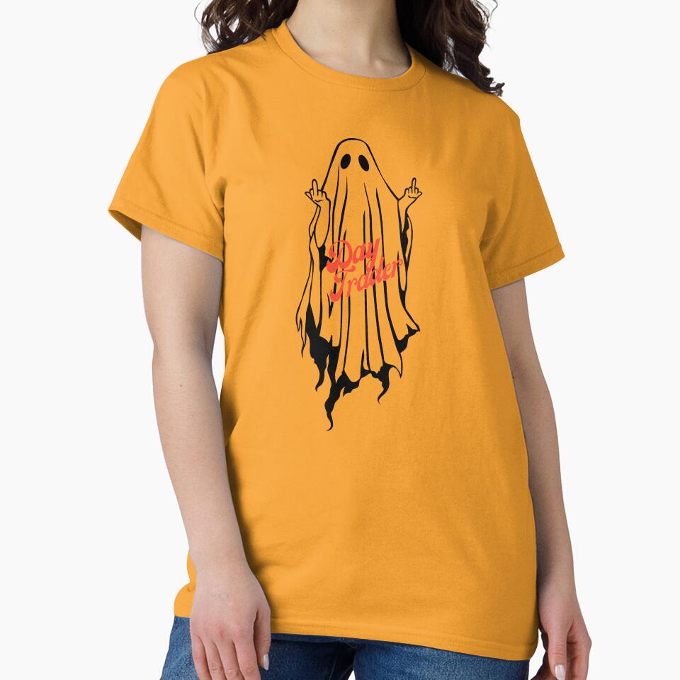 Halloween Costume,  Trader Gift, Female Trader and Investor, Gift for stock market, crypto, forex, options female day trader, Witty Humor, Funny Halloween, Humorous trader gift, Ghost by TradingTeesKids