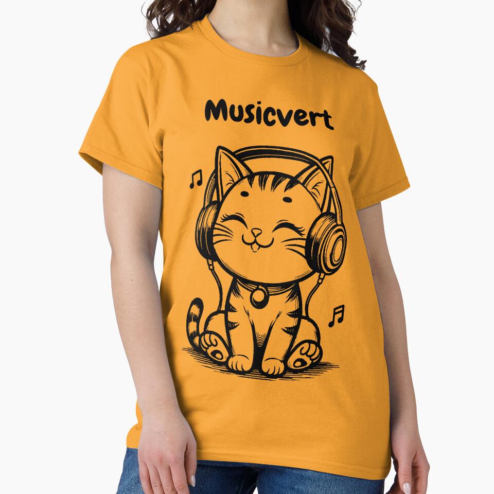 Cute Cat in Music Heals Zone Introvert by LoveDesignMania T-Shirts, Hoodie, Sweatshirt | BlankRebels.com (Image 2)