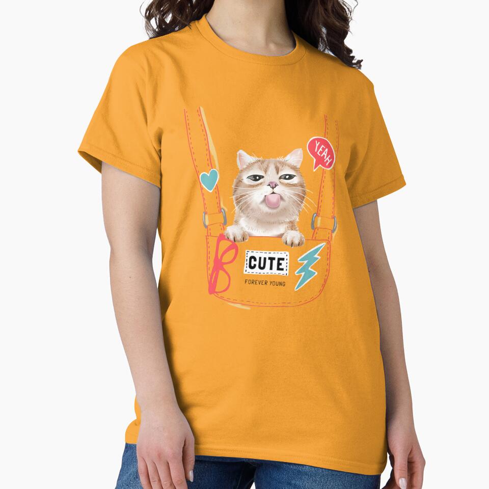 I'm forever young cat classic tshirt by anandsiva2703 Hoodie, Sweatshirt | BlankRebels.com (Image 2)