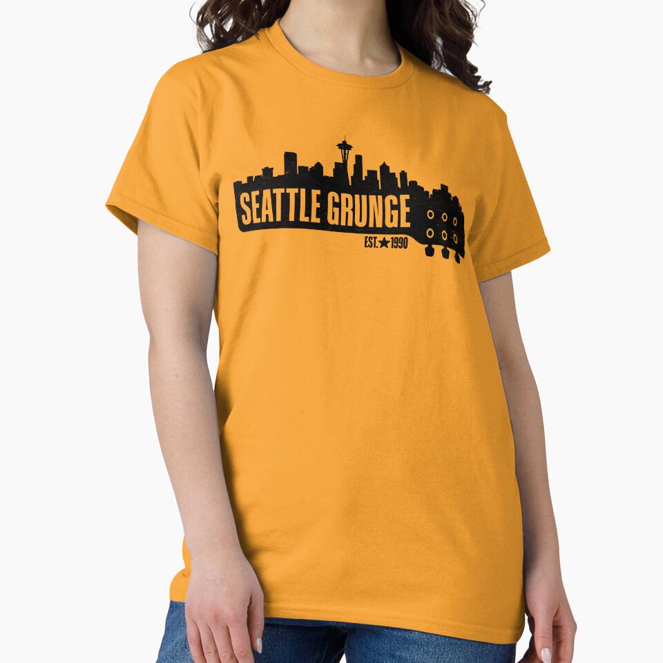 Seattle Grunge Music by hadleyfoo T-Shirts, Hoodie, Sweatshirt | BlankRebels.com (Image 2)