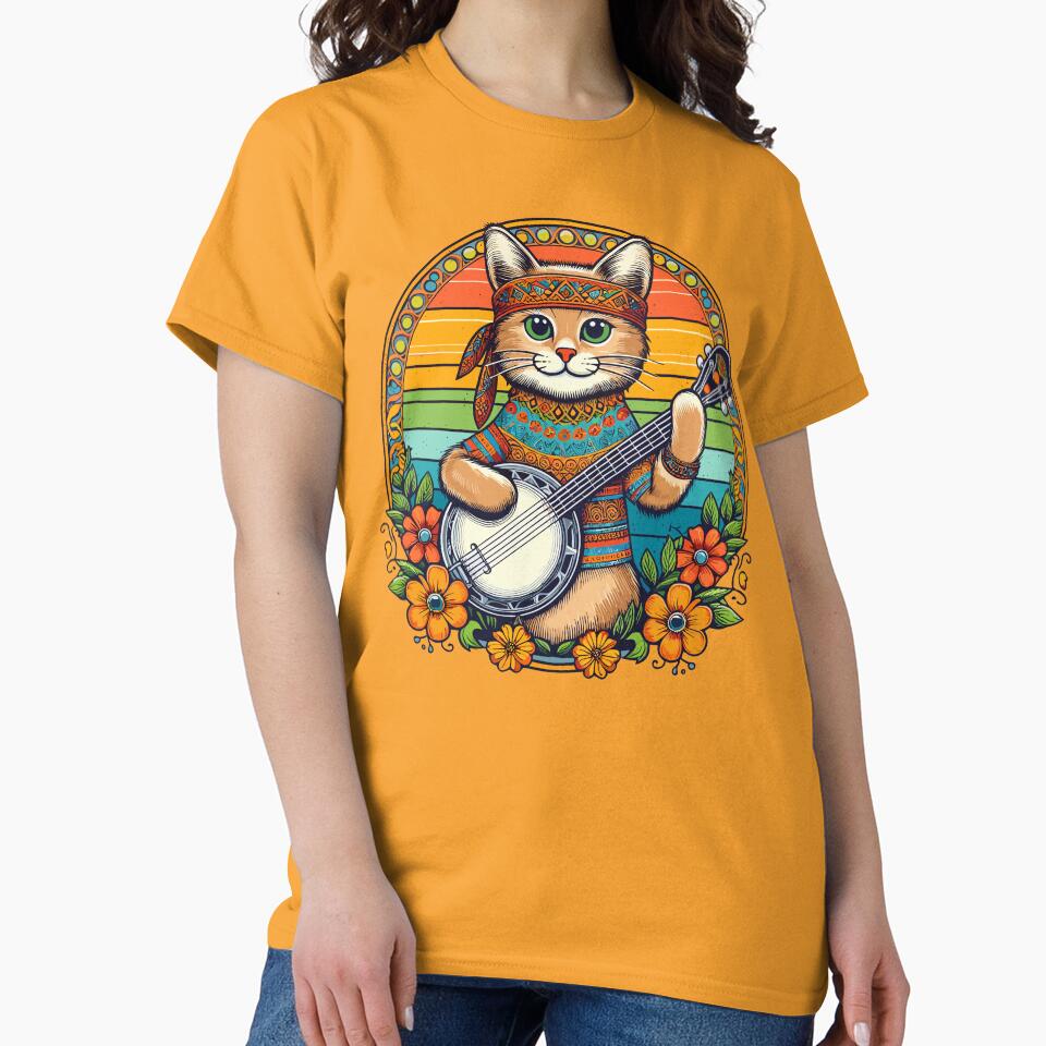 Hippie Banjo Cat by RayCrimson