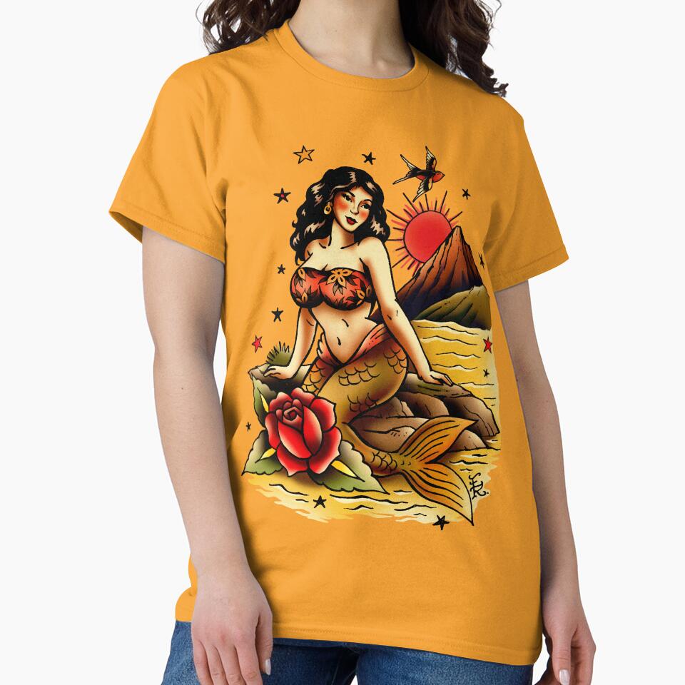 Traditional Brazilian Flash – Tropical Siren by Rauth Arte & Flash T-Shirts, Hoodie, Sweatshirt | BlankRebels.com (Image 2)