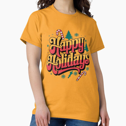 "Happy Holidays’ Festive Design by PrintBreeze T-Shirts, Hoodie, Sweatshirt | BlankRebels.com (Image 2)