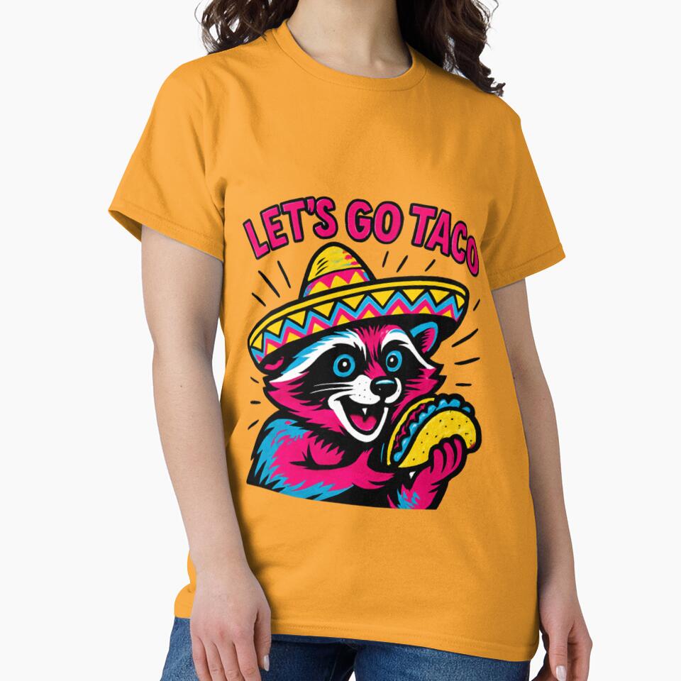 Taco Pun Art - 'Let’s Go Taco' Cute Mexican Food Lover by KhadijaBatool38 T-Shirts, Hoodie, Sweatshirt (Image 2)