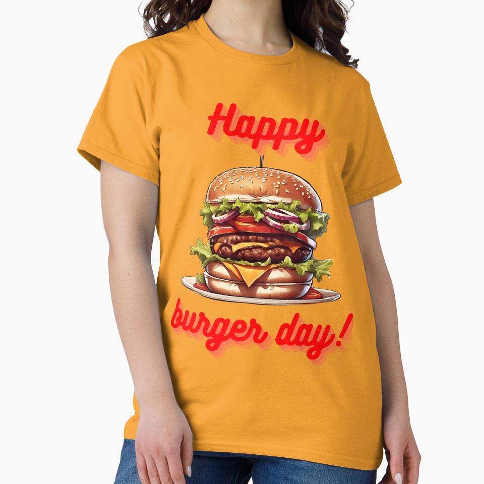Happy burger day! - Hamburger day for you! by PXEpic T-Shirts, Hoodie, Sweatshirt | BlankRebels.com (Image 2)