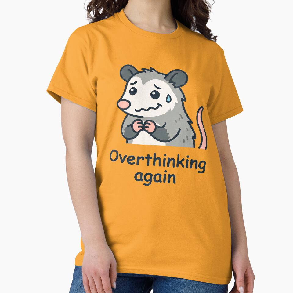 Overthinking Opossum by Visual Dept. T-Shirts, Hoodie, Sweatshirt | BlankRebels.com (Image 2)