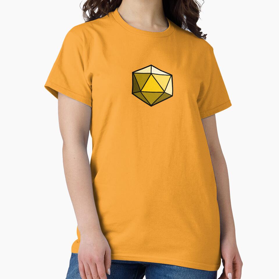 D20 Dice (Yellow) by CrewDutler T-Shirts, Hoodie, Sweatshirt | BlankRebels.com (Image 2)