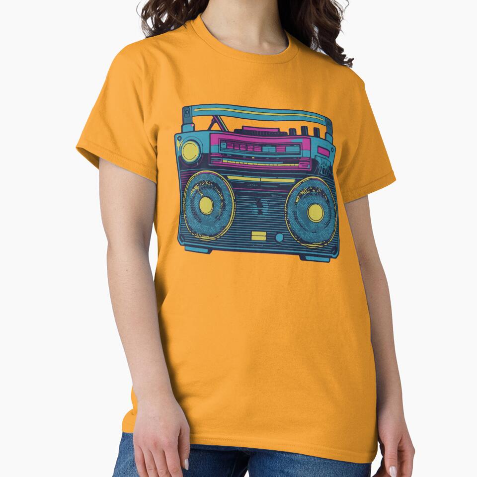 boombox Retro by jxffb T-Shirts, Hoodie, Sweatshirt | BlankRebels.com (Image 2)