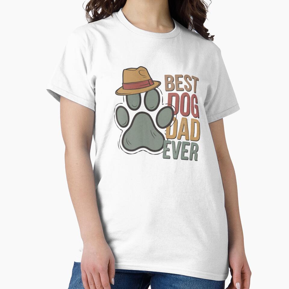 Vintage Best Dog Dad Ever by Broken Minimalister T-Shirts, Hoodie, Sweatshirt | BlankRebels.com (Image 2)