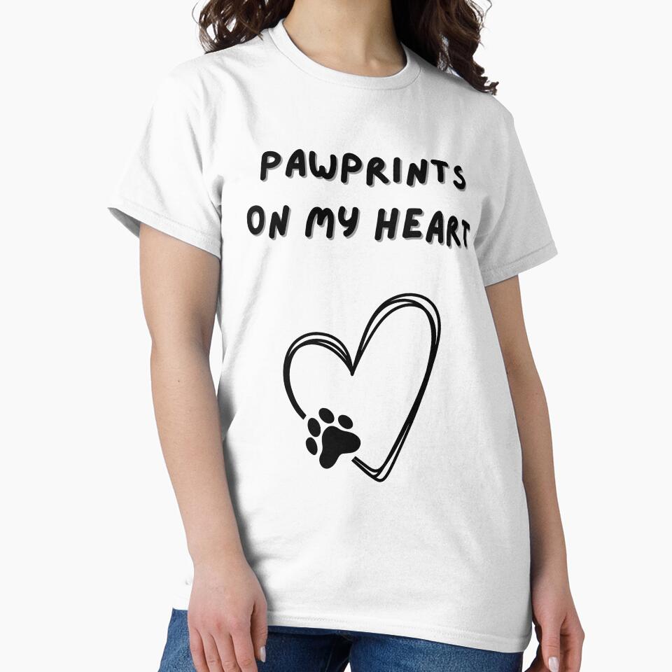 Pawprints My Heart T-Shirts, Hoodie, Sweatshirt