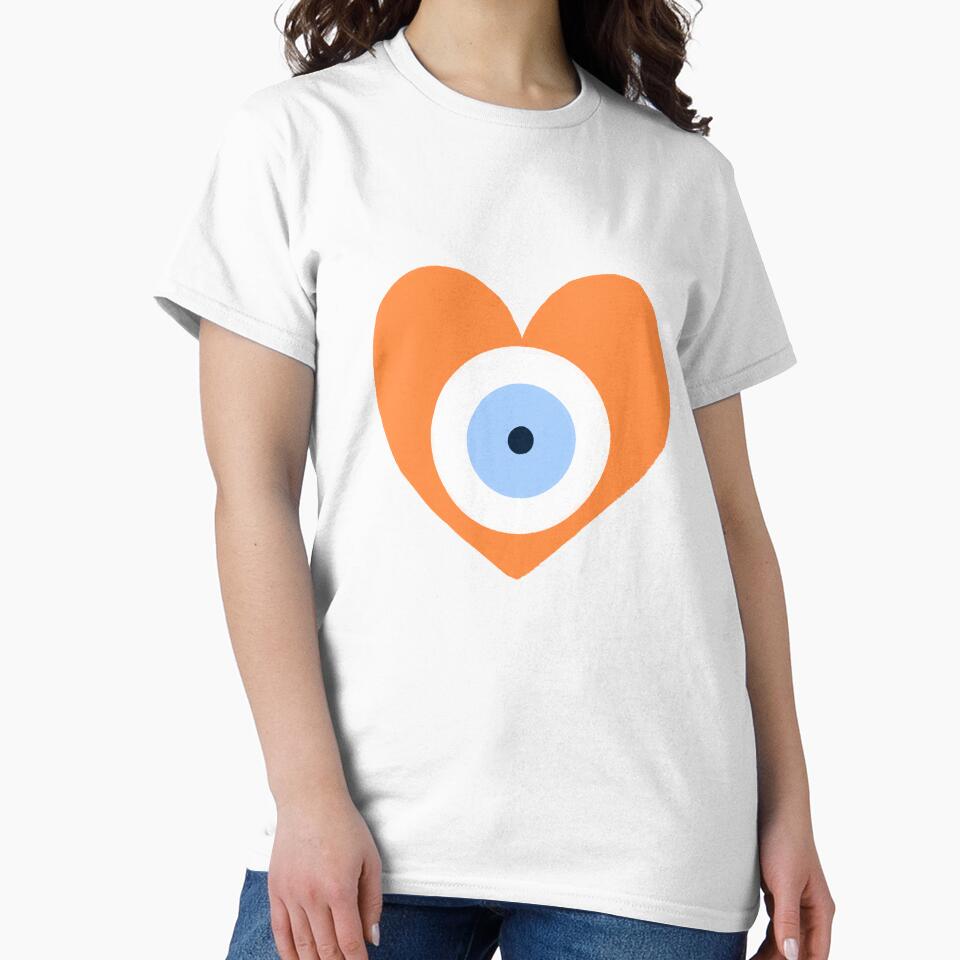 Orange Heart Evil Eye by roseliax T-Shirts, Hoodie, Sweatshirt | BlankRebels.com (Image 2)