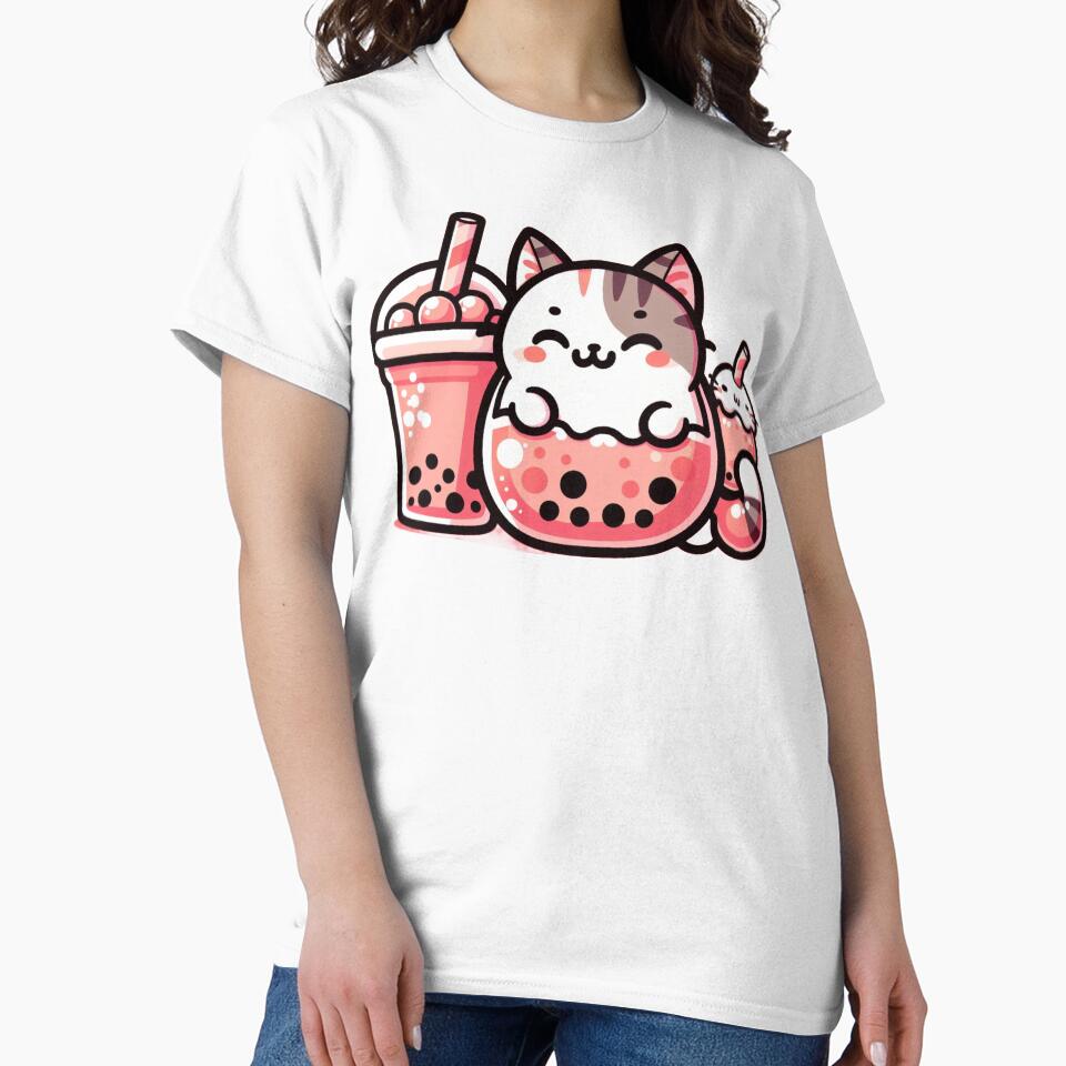 Bubble Tea Cute NekoCat by tuckmerrytees T-Shirts, Hoodie, Sweatshirt | BlankRebels.com (Image 2)