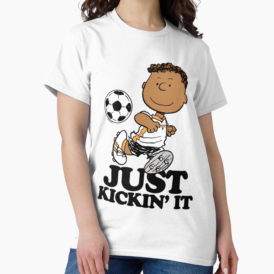 Peanuts Inspired Soccer Art – Cute Retro Kick Illustration by donadomayle7
