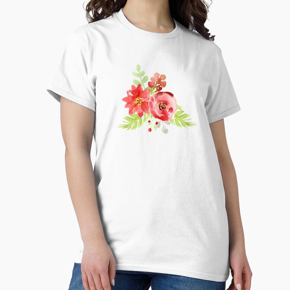 Christmas Florals by Harpley Design Studio T-Shirts, Hoodie, Sweatshirt | BlankRebels.com (Image 2)
