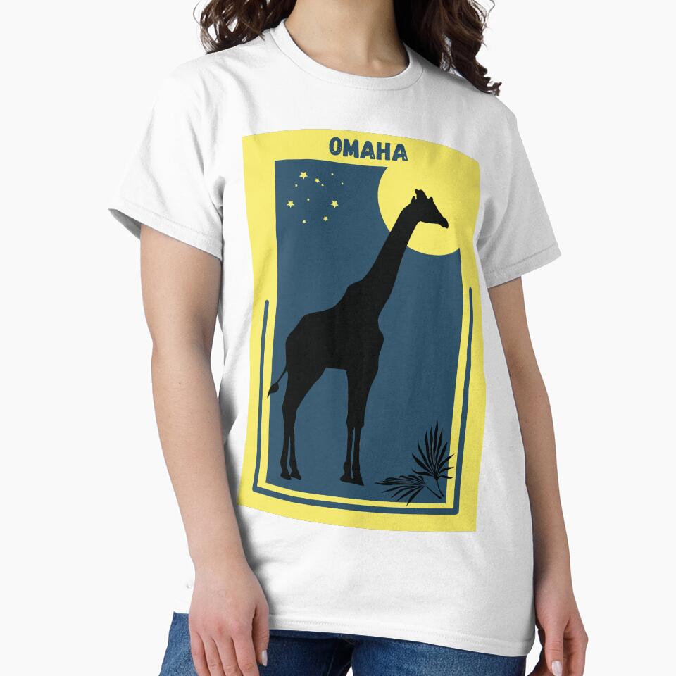 Zoo Vintage Style Geometric Poster for the city of Omaha in Nebraska (Henry Doorly Zoo) by Vintage-TM T-Shirts,... (Image 2)