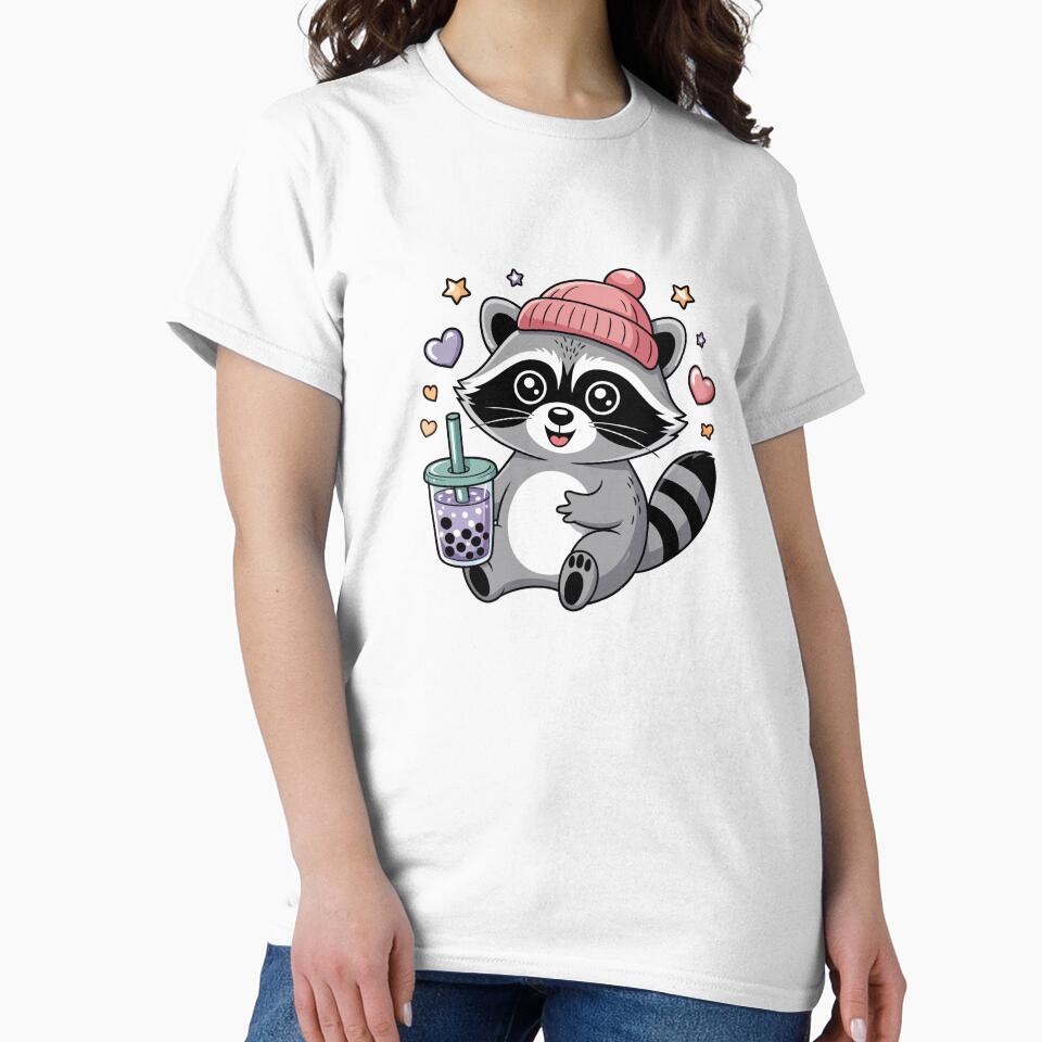 raccoon with bubble tea by jkrphoto T-Shirts, Hoodie, Sweatshirt | BlankRebels.com (Image 2)