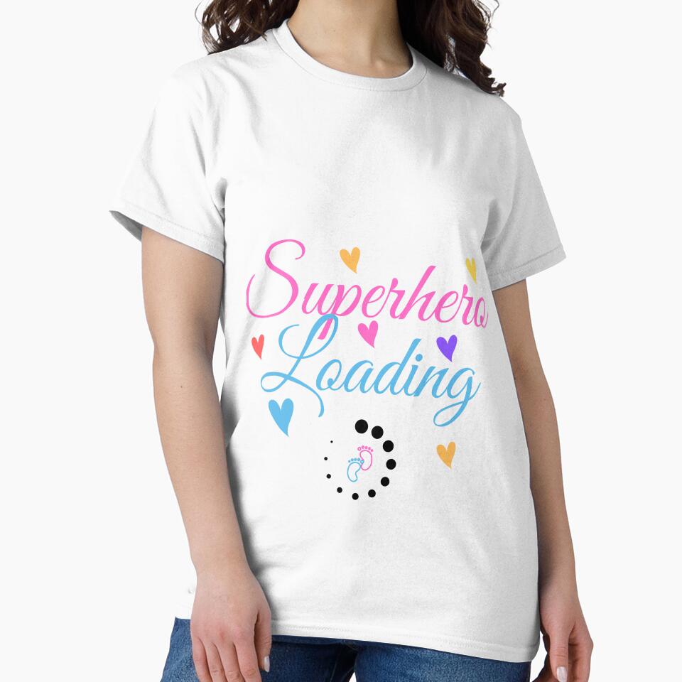 Pregnancy Superhero Loading Funny Maternity Ladies by diip