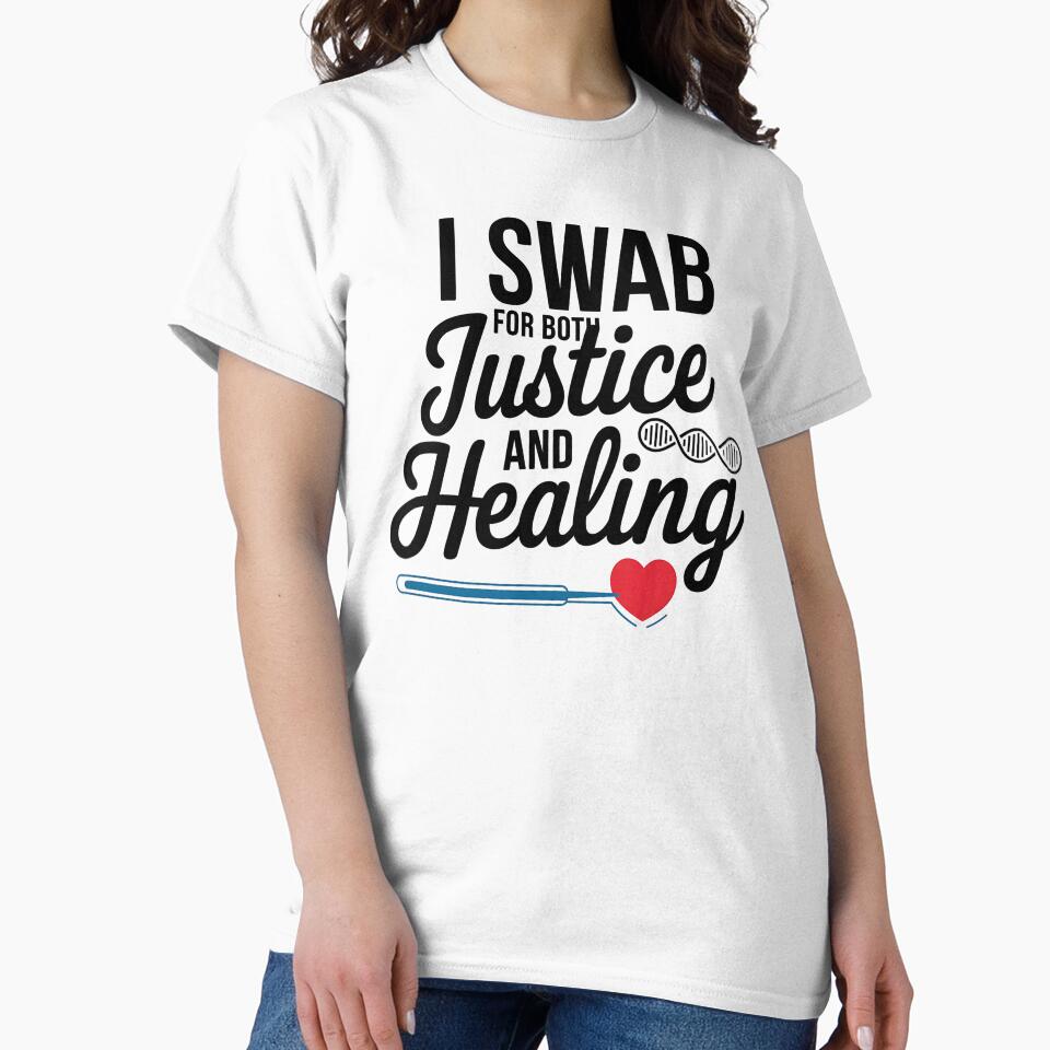 I Swab for Both Justice and Healing | Forensic Nurse by CuteDesignables T-Shirts, Hoodie, Sweatshirt (Image 2)
