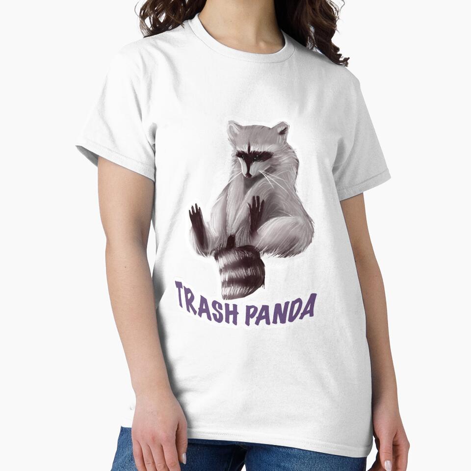Trash Panda Raccoon Purple by AmethystBlue T-Shirts, Hoodie, Sweatshirt | BlankRebels.com (Image 2)