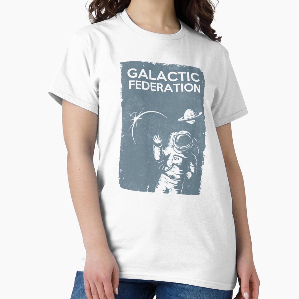 Galactic Federation Astronaut Gift by TTFMerch T-Shirts, Hoodie, Sweatshirt | BlankRebels.com (Image 2)