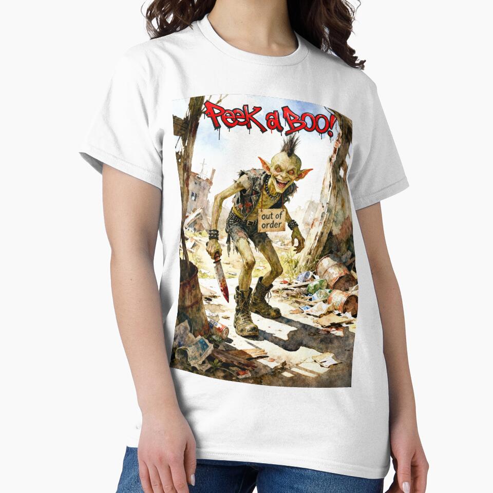 Punk Goblin in Post-Apocalyptic Ruins by alvarlunafae T-Shirts, Hoodie, Sweatshirt | BlankRebels.com (Image 2)
