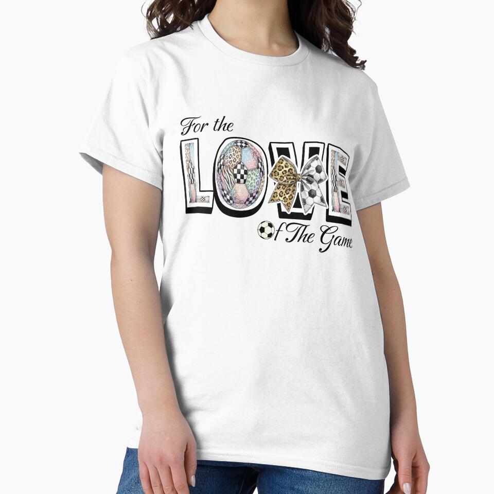 For the Love of the Game Soccer Leopard Pattern Sports Mom by Abaseen