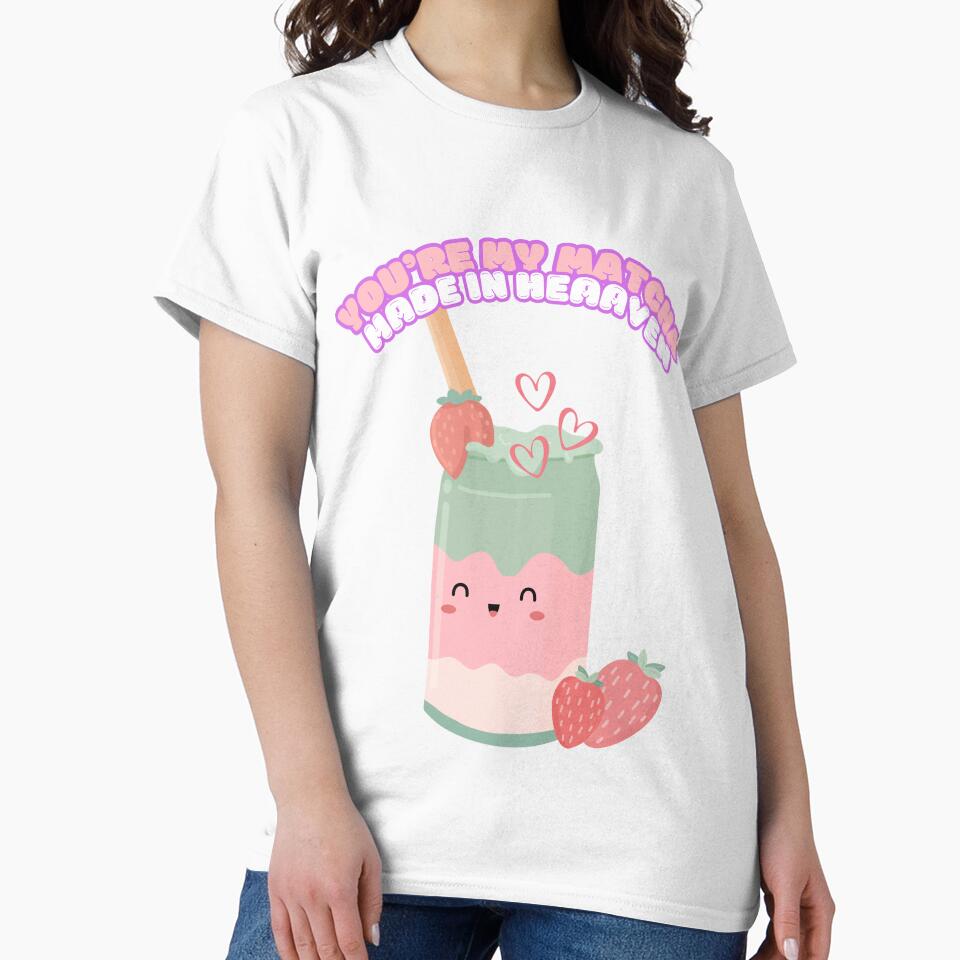 You’re My Matcha Made in Heaven – Cute Kawaii Drink Design by RUNO LAB T-Shirts, Hoodie, Sweatshirt (Image 2)