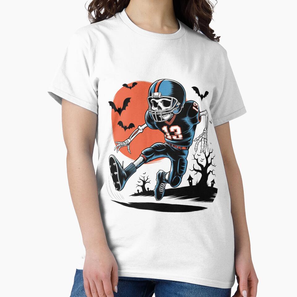 American Football Skeleton Halloween Football Fans T-Shirts, Hoodie, Sweatshirt