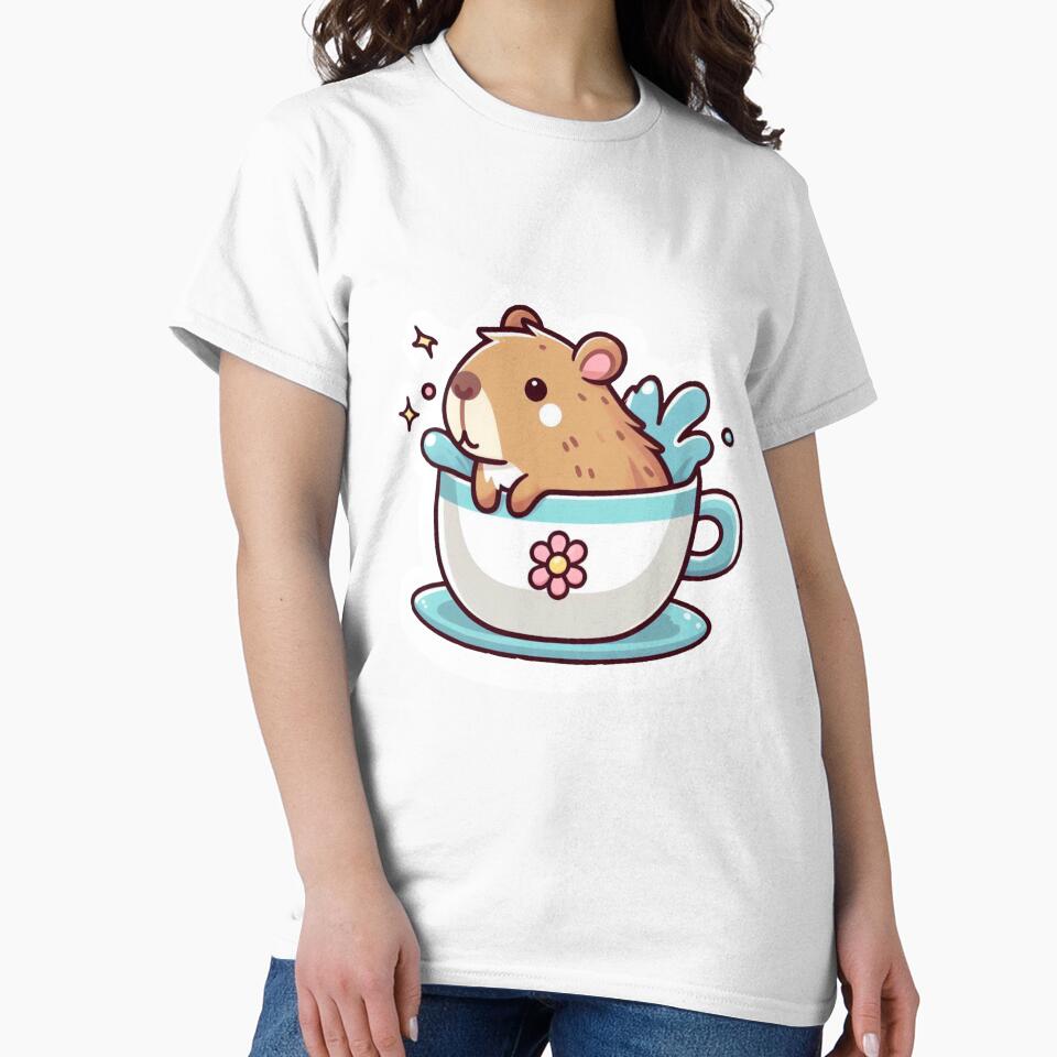 Capybara in a teacup by jazwakefieldart T-Shirts, Hoodie, Sweatshirt | BlankRebels.com (Image 2)