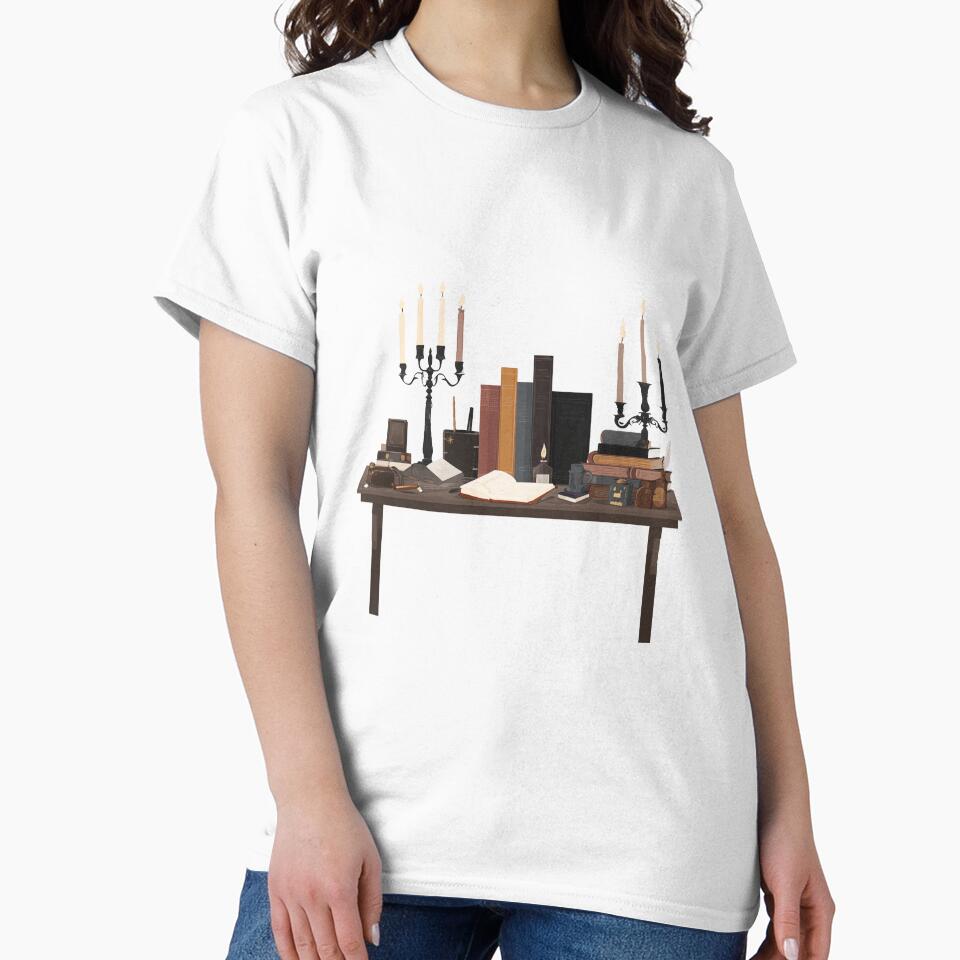 Dark Theme Planner And Candles On A Table by FWLKIT T-Shirts, Hoodie, Sweatshirt | BlankRebels.com (Image 2)