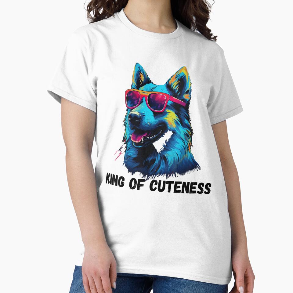 King of cuteness dog wear glasses by Greenroad95 T-Shirts, Hoodie, Sweatshirt | BlankRebels.com (Image 2)