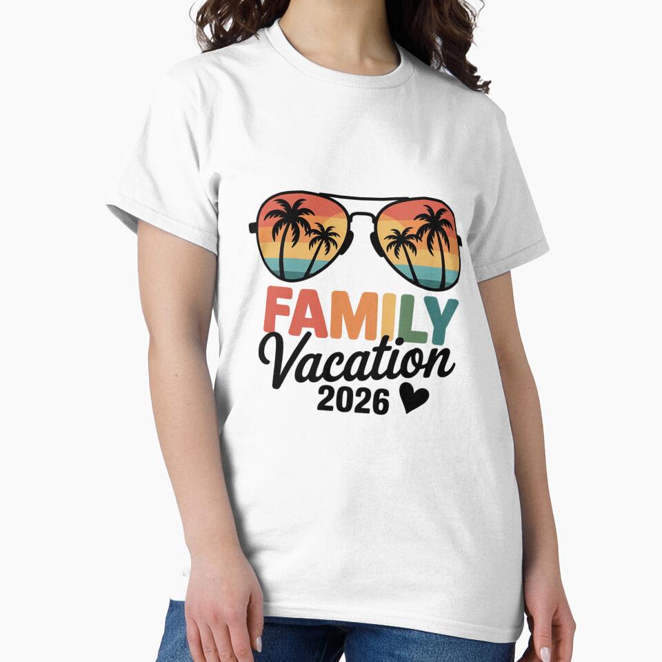 Family Vacation 2026 Beach Summer Men Women Kids Matching by Moxizz T-Shirts, Hoodie, Sweatshirt | BlankRebels.com (Image 2)