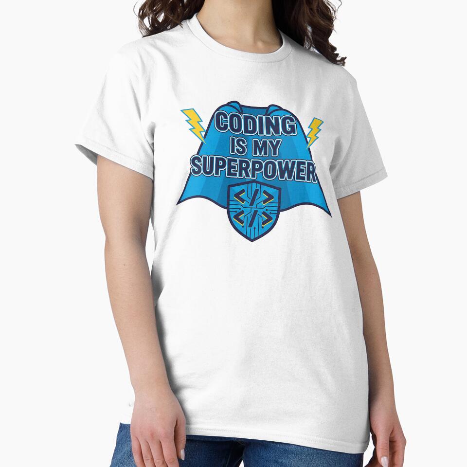Coding Is My Superpower – Funny Programmer Hero T-Shirt by Muzgle Hoodie, Sweatshirt | BlankRebels.com (Image 2)
