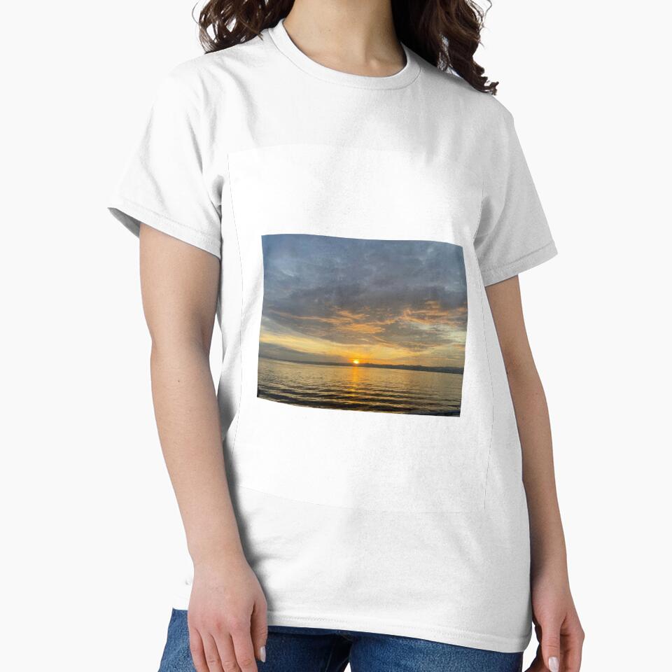 SUNSET OVER THE WATER 2 by iAmmAja43 T-Shirts, Hoodie, Sweatshirt | BlankRebels.com (Image 2)