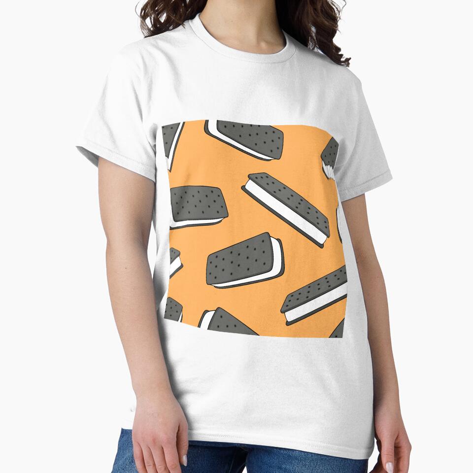 ice cream sandwich - orange by littlearrow